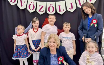 Dzisiaj odwiedziły nas Pani Krisztina Ivanics Małżonka Ambasadora Węgier oraz Pani Konsul Monika Molnar.